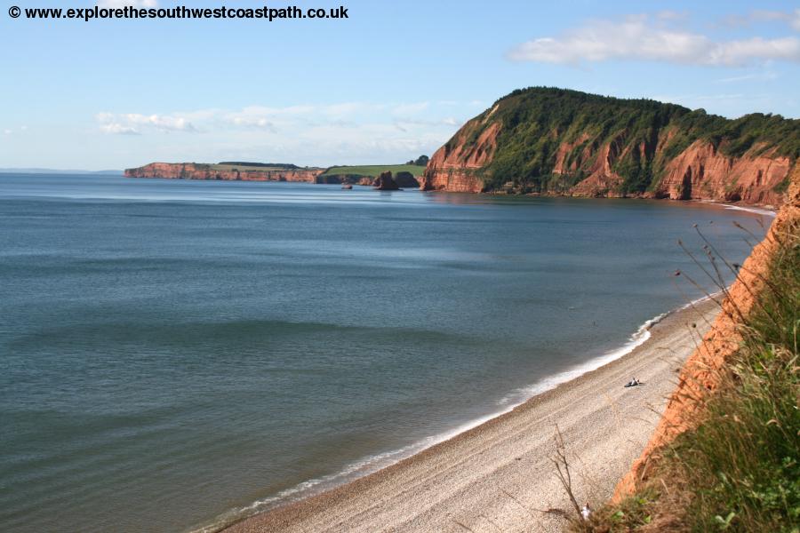 The coast to the east of Sidmouth