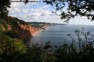 View down to Sidmouth