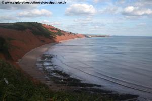 View back to Budleigh Salterton