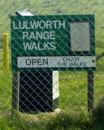 Lulworth Ranges sign
