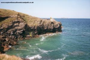 Cliffs near Harlyn Bay