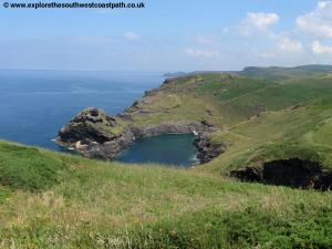 The entrance to Boscastle Harbour