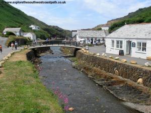 The new bridge at Boscastle, replacing the older bridge destroyed by floods in 2004