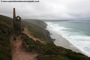 View back to Chapel Porth