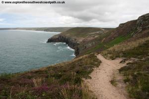 Approaching Perranporth