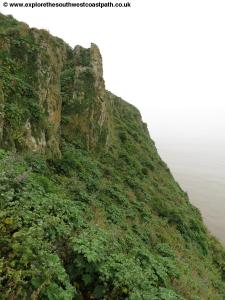 The Steep cliffs of Steep Holm