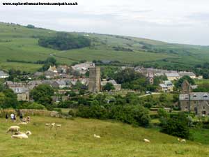 Abbotsbury Village from the hill to St Catherine's Chapel
