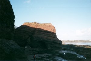 View through Langstone Rock