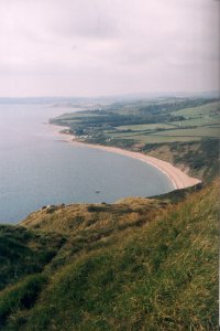 View from White Nothe to Ringstead Bay