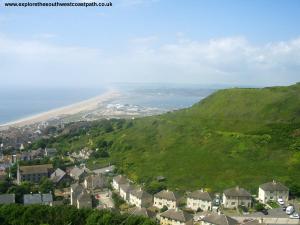 Looking towards Chesil Beach from The Verne